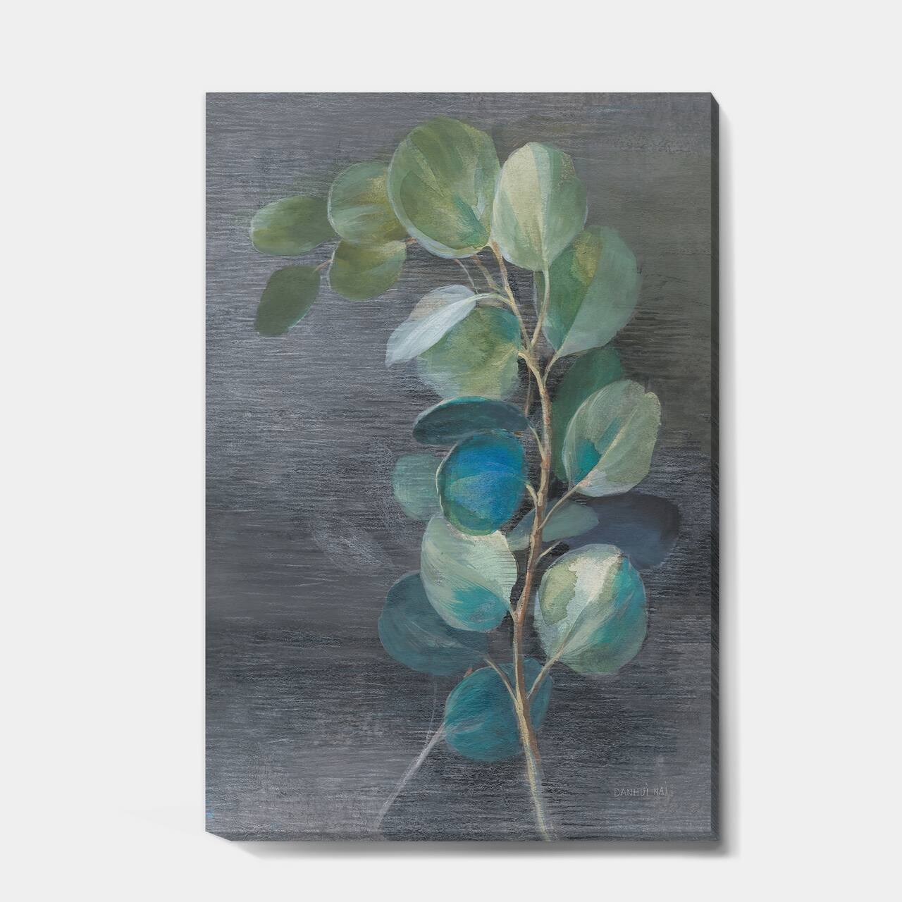 Designart - Fresh leaves II - Traditional Canvas Artwork